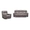 Armen Living Estelle Power Reclining 2 Piece Sofa and Recliner Set in Gunmetal Fabric SETESGM2PC - alternate 1